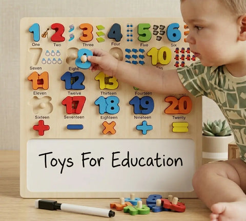 3D Alphabets Puzzle Toy With White Board & Marker for Kids