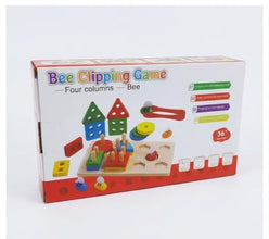 Bee Clipping Game With Gemoteric Shapes