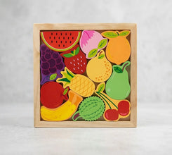 Kids Wooden Puzzle, Fruits, Animals Puzzle
