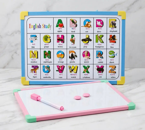 Whiteboard & English Alphabet Learning Board