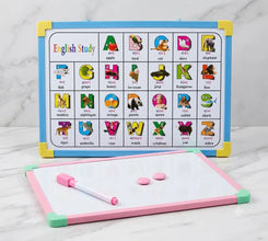 Whiteboard & English Alphabet Learning Board