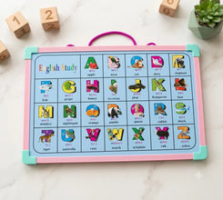 Whiteboard & English Alphabet Learning Board