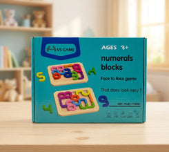 Wooden Numerals Blocks Puzzle Game For Kids