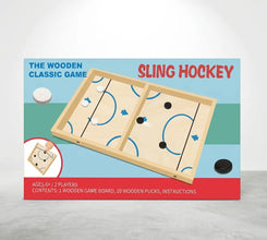 Wooden Sling Hockey 2 Players Classic Game